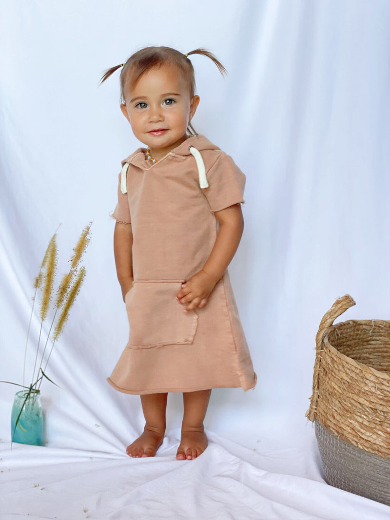 Kids' French Terry Hoodie Dress