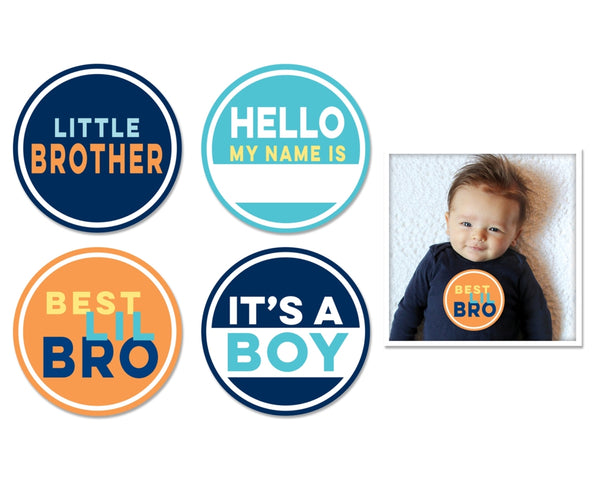 Little Brother stickers 4-pack