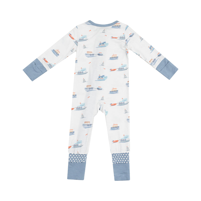 Nautical & Ocean Friends - Zipper Rompers
