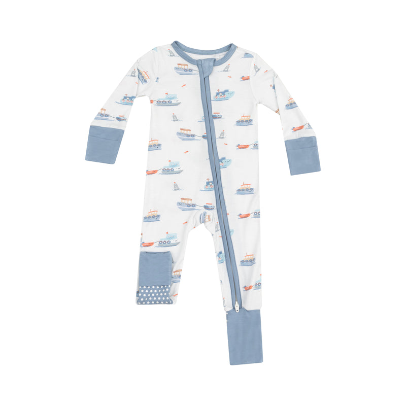 Nautical & Ocean Friends - Zipper Rompers