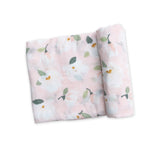 Bamboo Muslin Swaddle Blanket - Florals