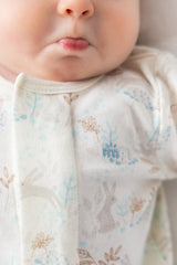 Organic Cotton Magnetic Footie - Tortoise + Hare