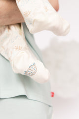 Organic Cotton Magnetic Footie - Tortoise + Hare