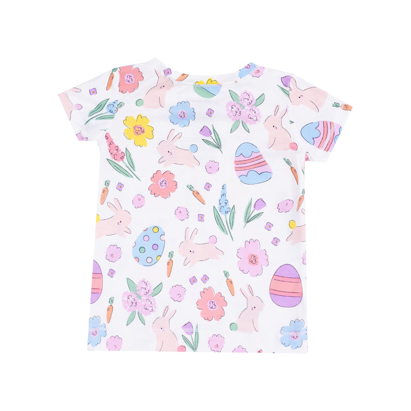Short Sleeve Loungewear Set - Easter Bunnies
