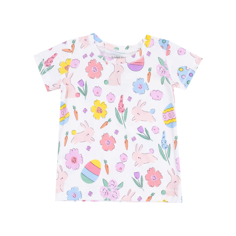 Short Sleeve Loungewear Set - Easter Bunnies