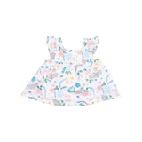 Pinafore Top & High Waisted Diaper Cover