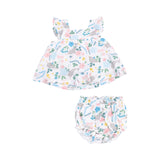 Pinafore Top & High Waisted Diaper Cover