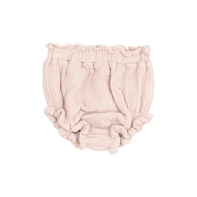 Pinafore Top with Crochet Heart Lace and High Waisted Diaper Cover