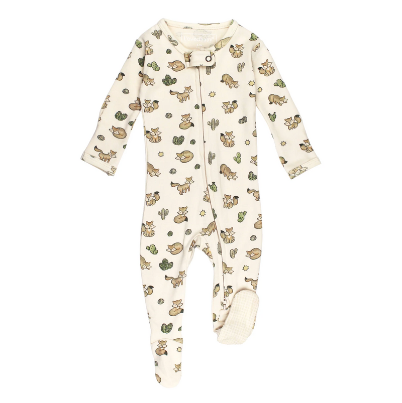 Desert Friends Collection - Organic 2-Way Zipper Footie