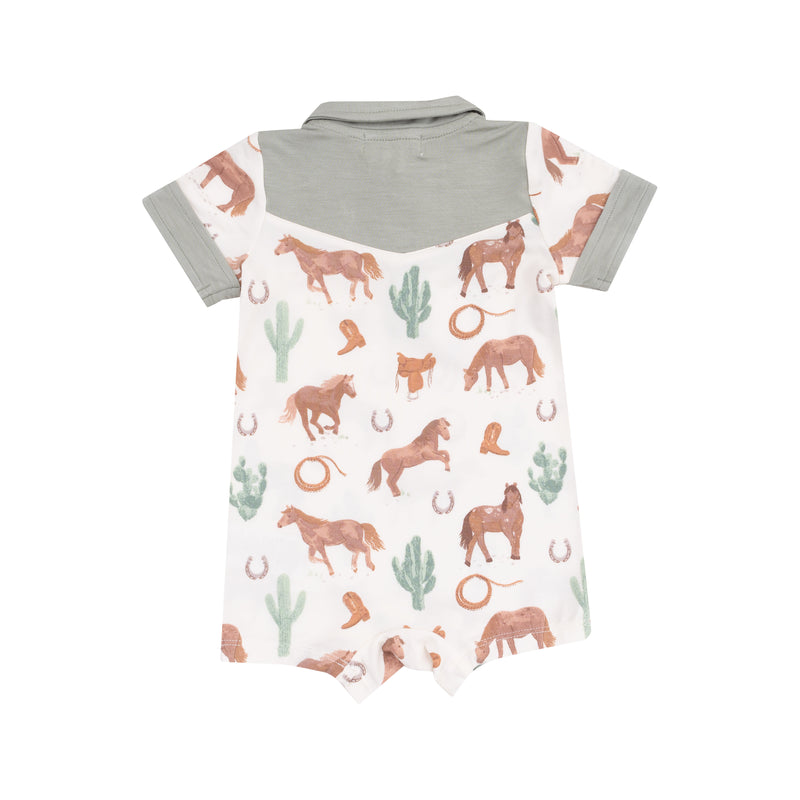 Cowboy Shortie Romper