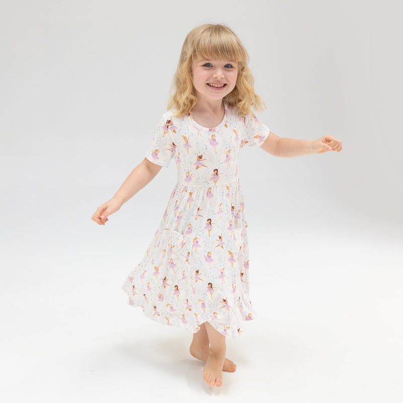 Short Sleeve Twirly Sundress