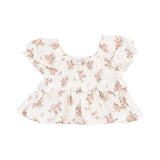 Cap Sleeve Smocked Blouse & Muslin Bloomer
