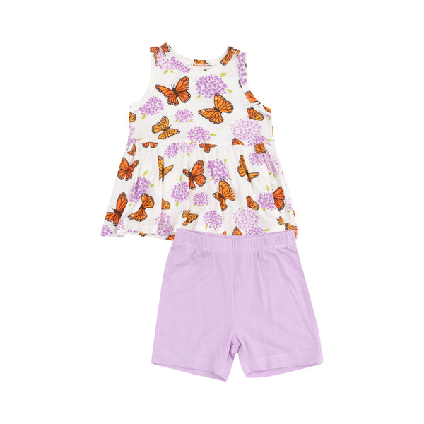 Peplum Tank Top & Bike Shorts