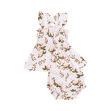 Ruffle Strap Smocked Top & Diaper Cover