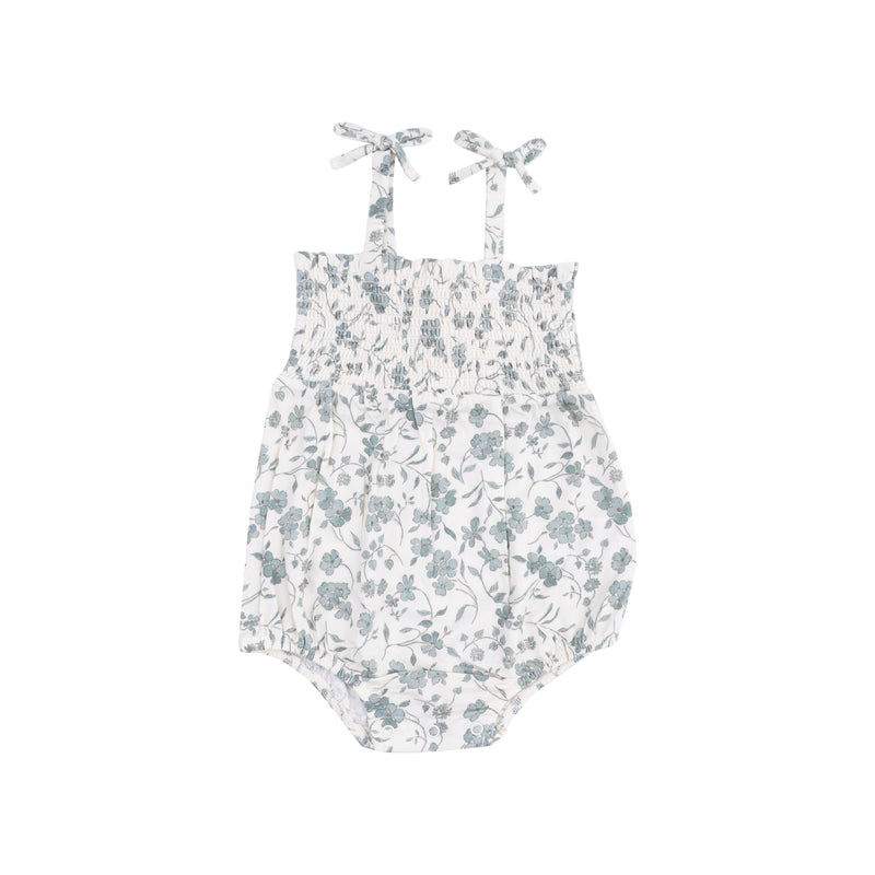Tie Strap Smocked Bubble