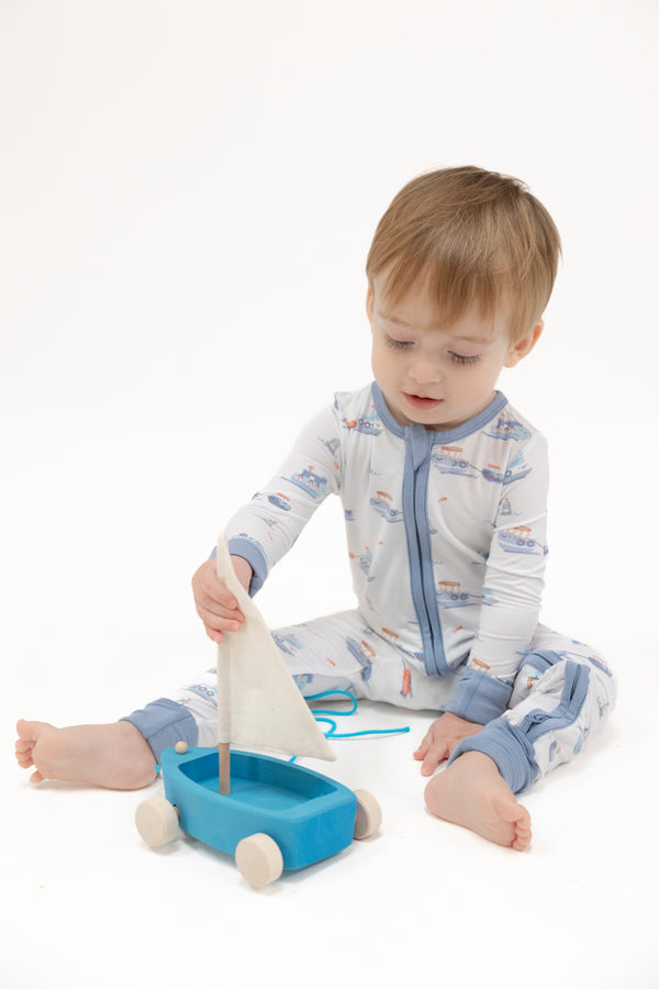 Nautical & Ocean Friends - Zipper Rompers