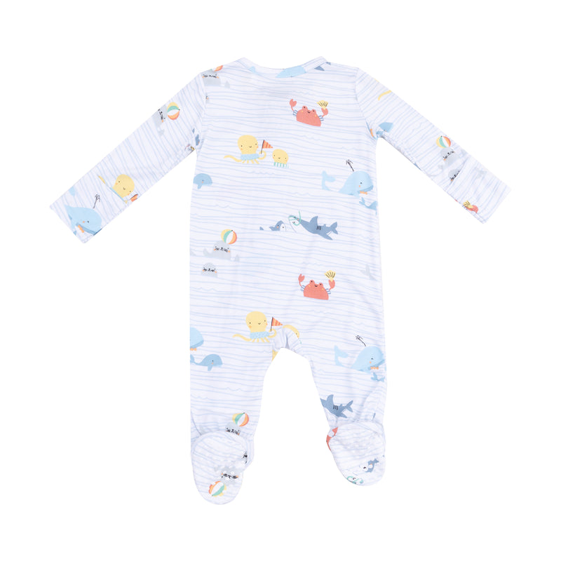 Nautical & Ocean Friends - Zipper Footies