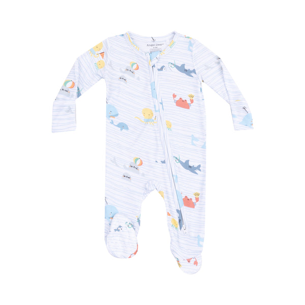 Nautical & Ocean Friends - Zipper Footies