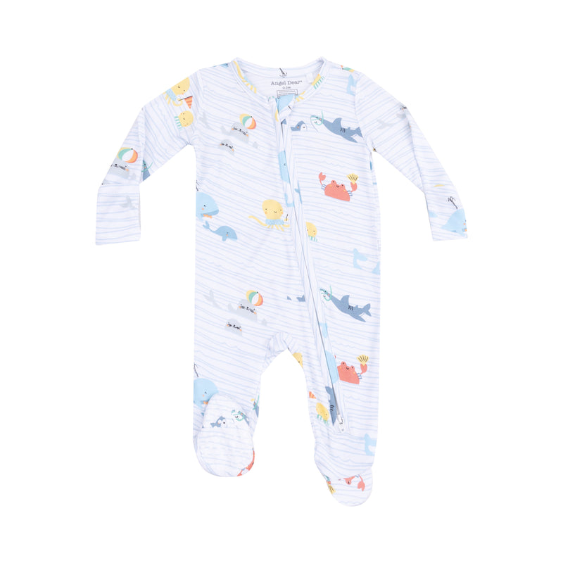 Nautical & Ocean Friends - Zipper Footies