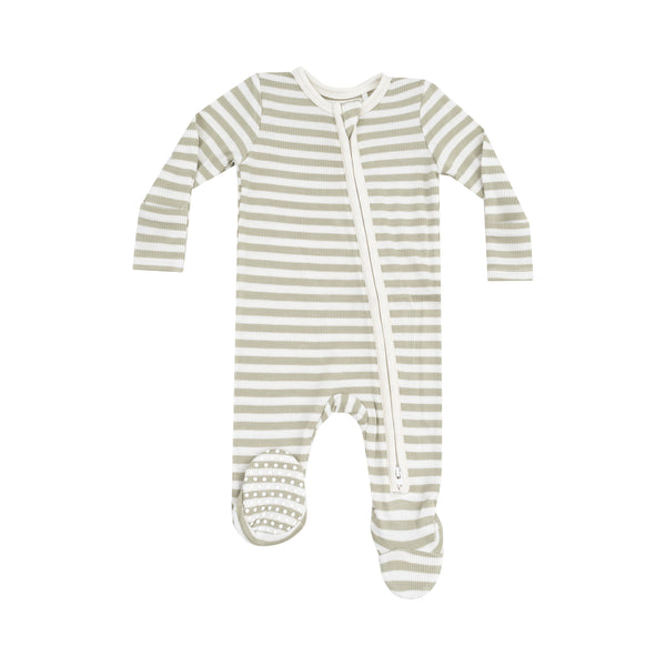 Stripes - Zipper Footies