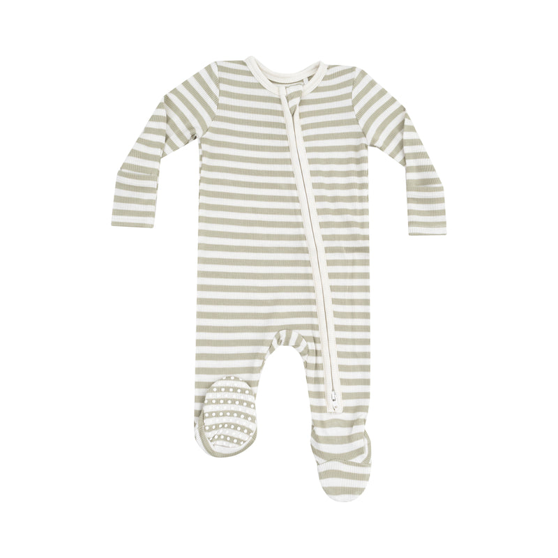 Stripes - Zipper Footies