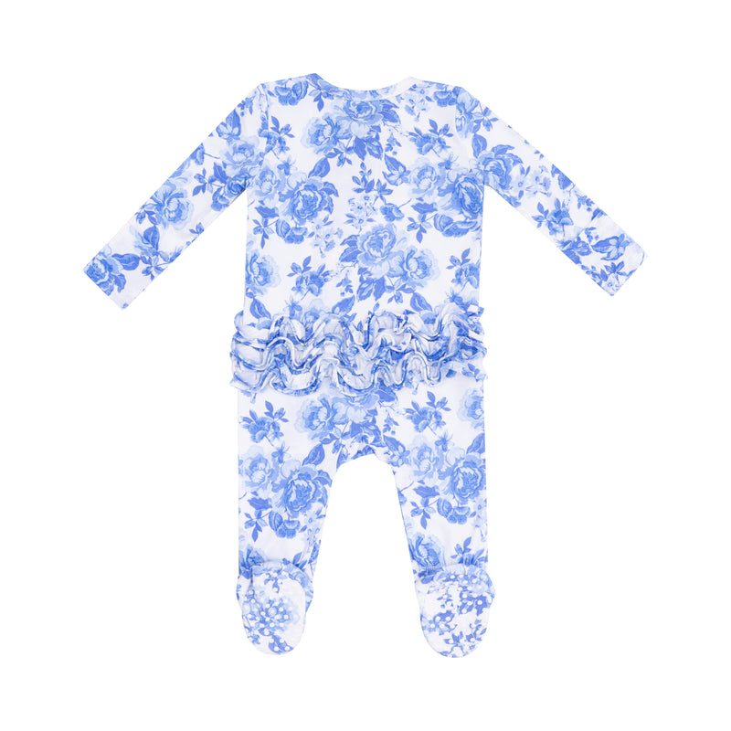 Zipper Footie - Florals