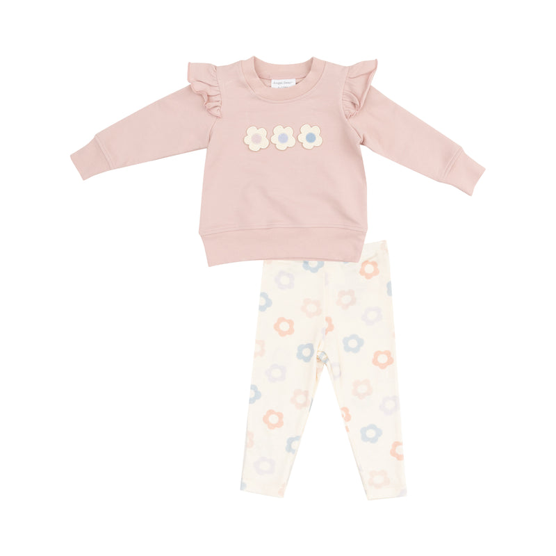 French Terry Ruffle Sweatshirt & Leggings