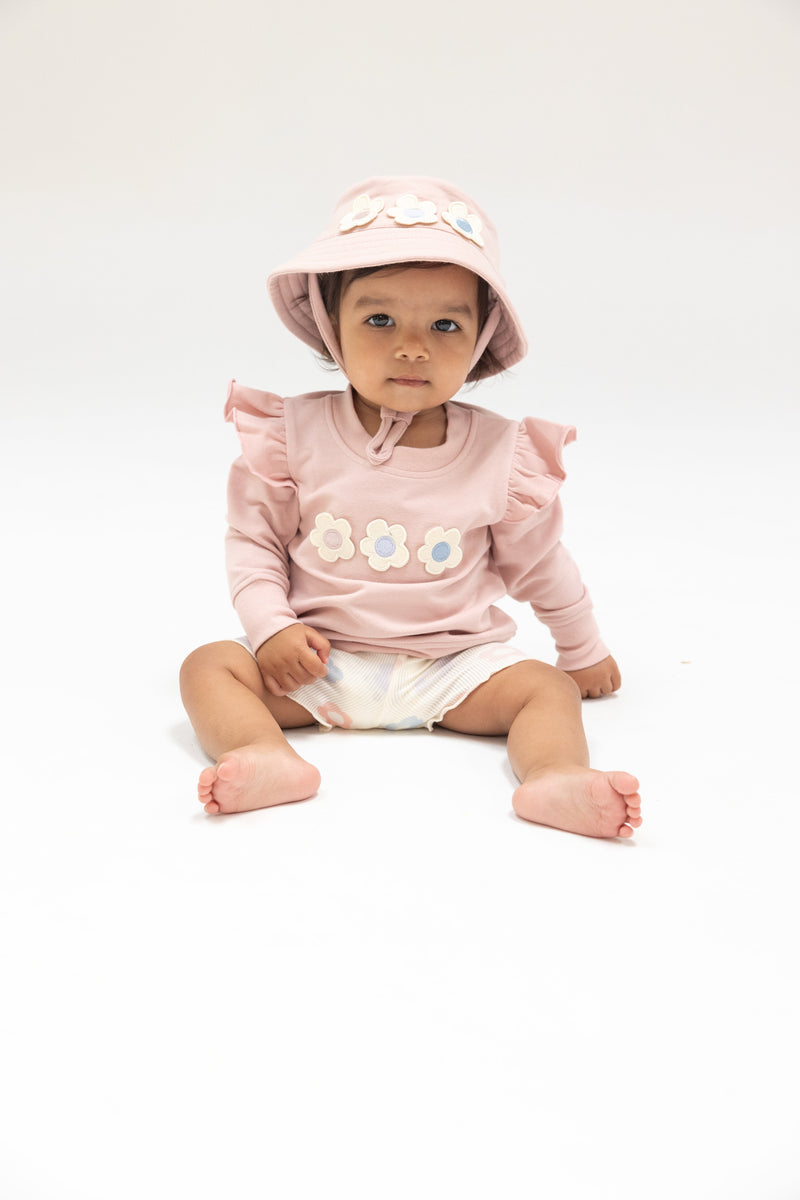 French Terry Ruffle Sweatshirt & Leggings