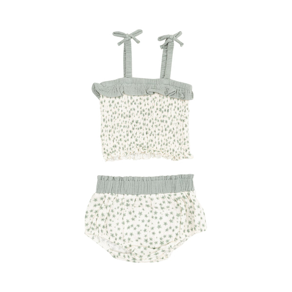 Smocked Ruffle Top & Bloomer