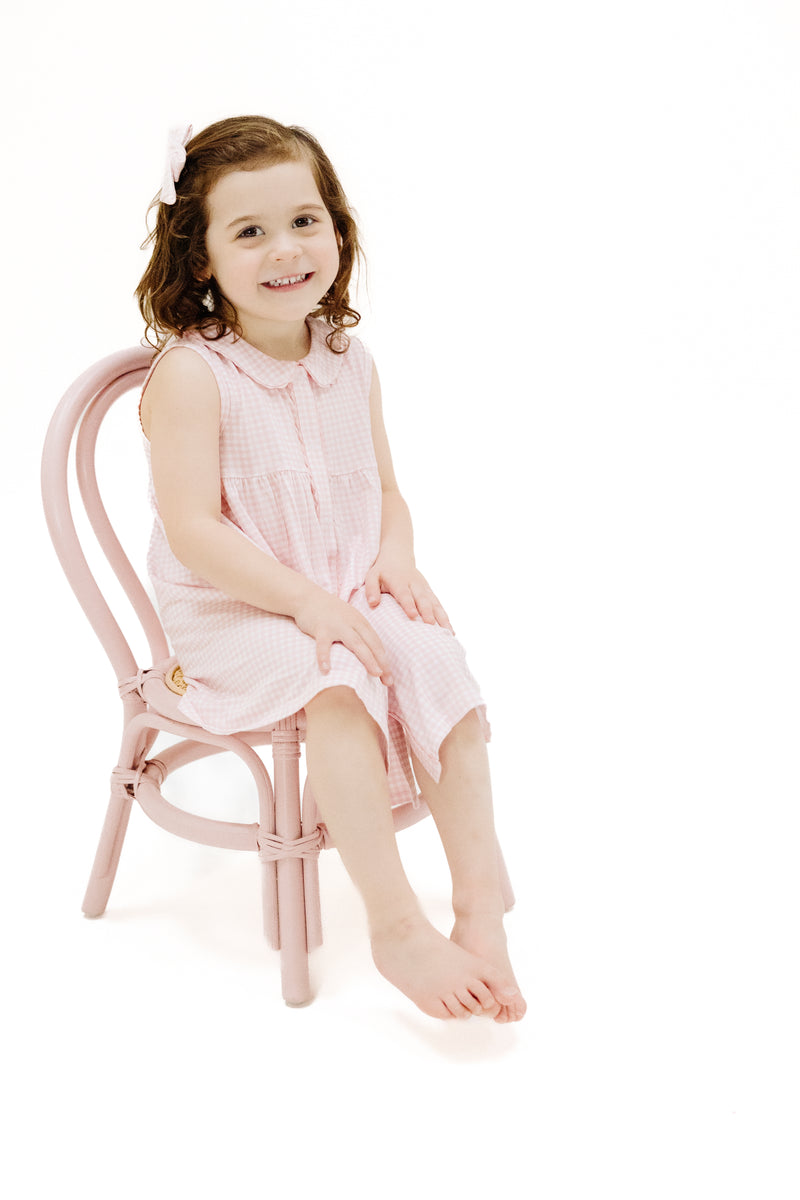 The Jill Peter Pan Button Front Dress w/ Ric Rac Trim & DC