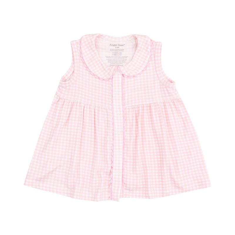 The Jill Peter Pan Button Front Dress w/ Ric Rac Trim & DC