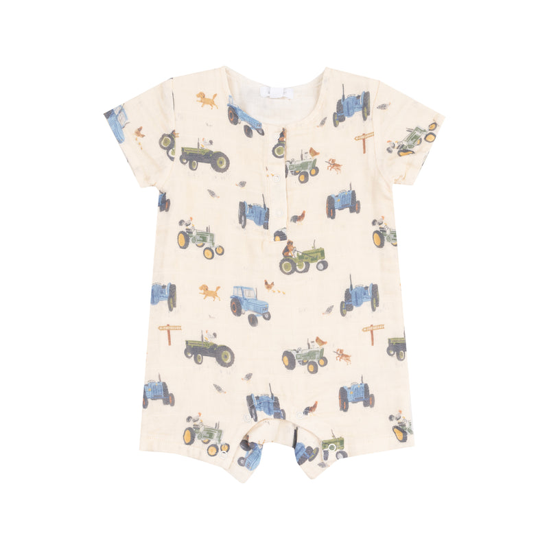 Muslin Henley Shortall
