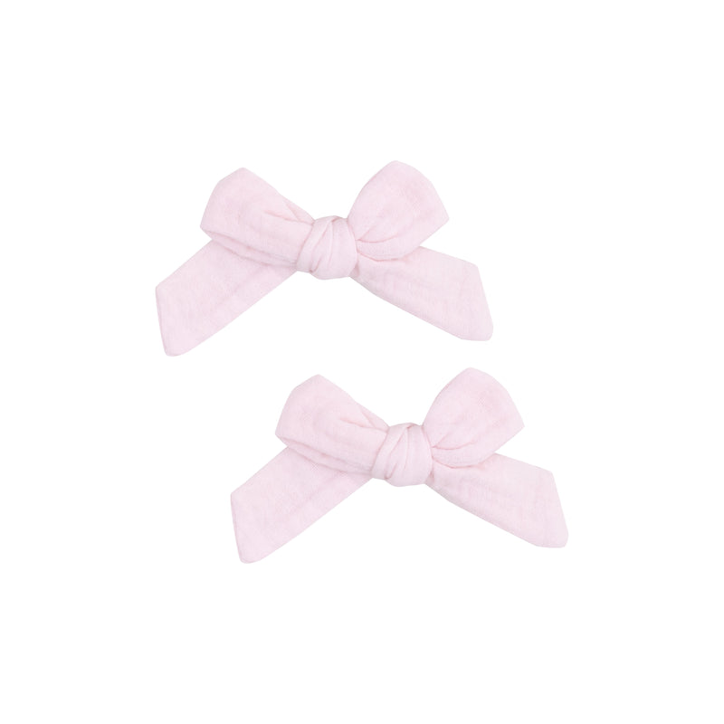 2 Pack Muslin Hair Bow with Clip