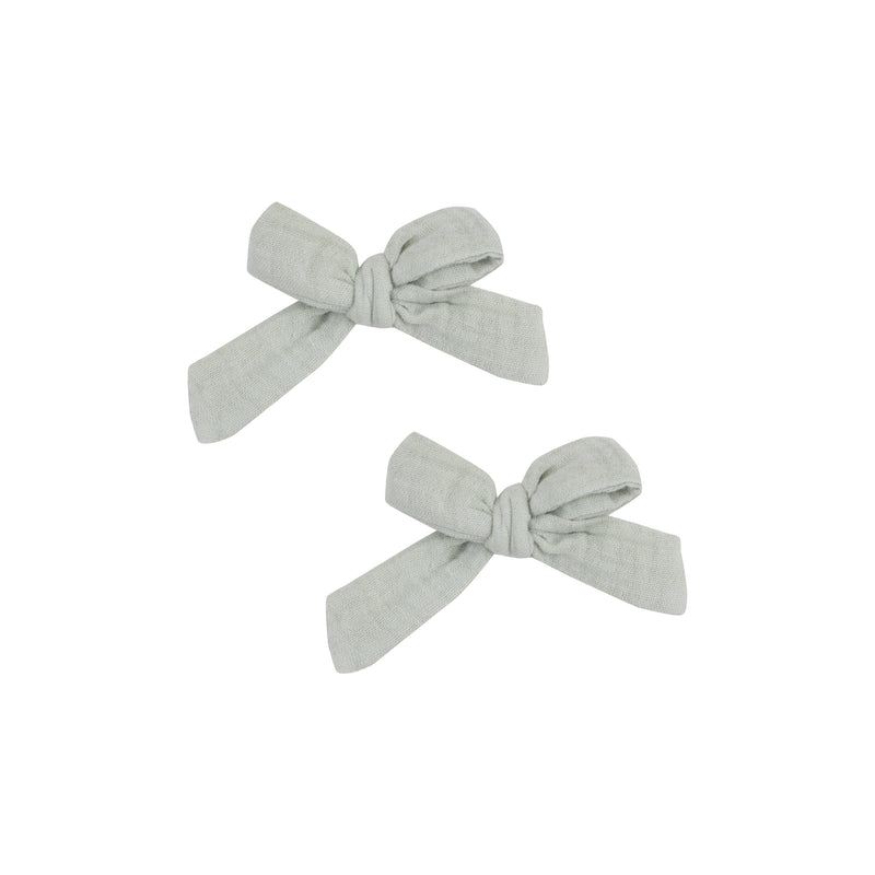 2 Pack Muslin Hair Bow with Clip