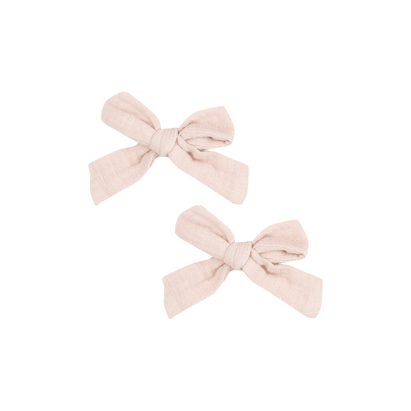 2 Pack Muslin Hair Bow with Clip
