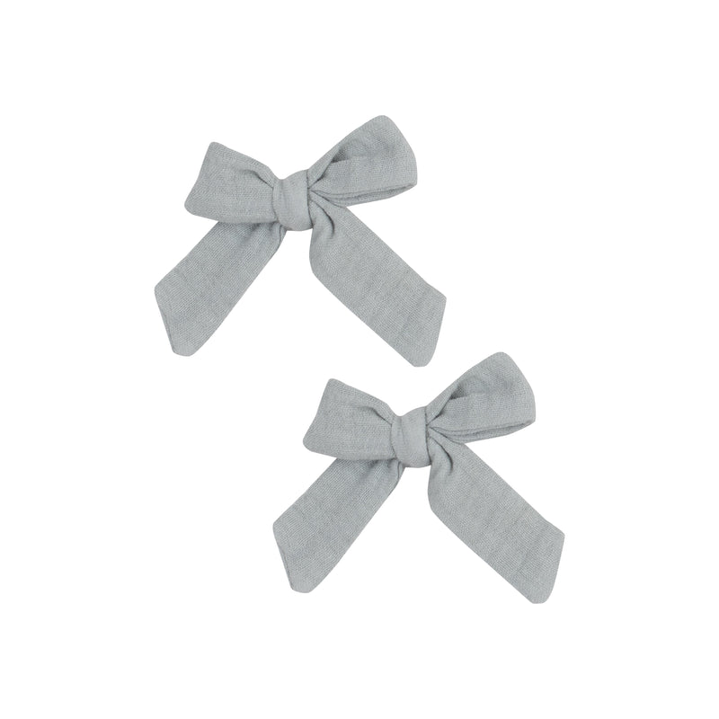 2 Pack Muslin Hair Bow with Clip