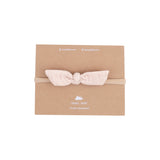 Muslin Bow with Nylon Headband
