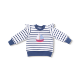 French Terry Ruffle Sweatshirt & Paperbag Short