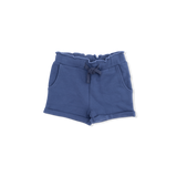 French Terry Ruffle Sweatshirt & Paperbag Short