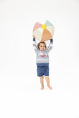 French Terry Ruffle Sweatshirt & Paperbag Short