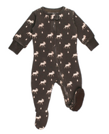 Cozy Printed Zipper Footie