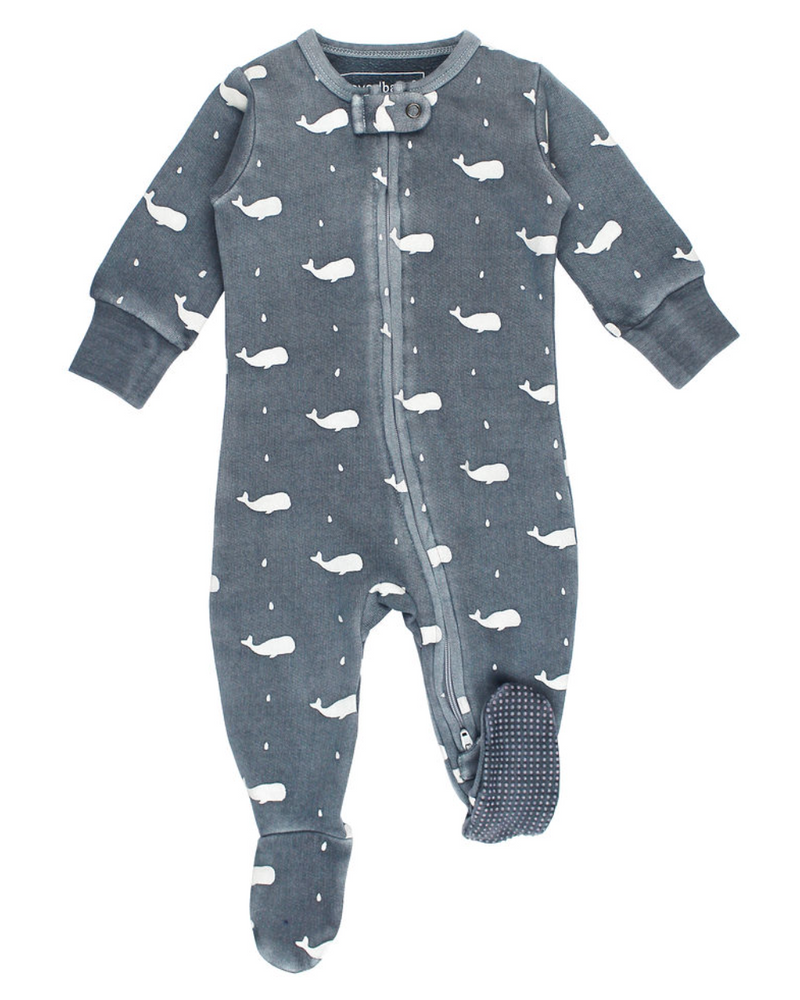 Cozy Printed Zipper Footie