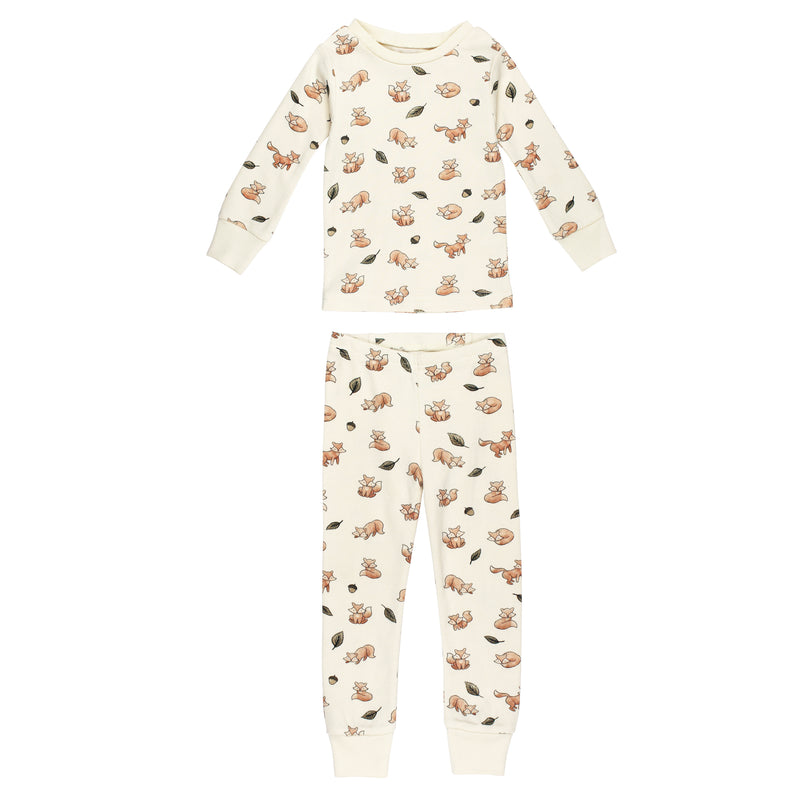 The Woodland Collection - Kids' Organic Printed L/Sleeve PJ Set