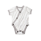 Organic Short-Sleeve Kimono Bodysuit