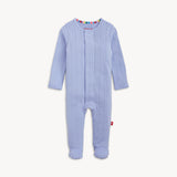 Magnetic Pointelle Footie - Wisteria