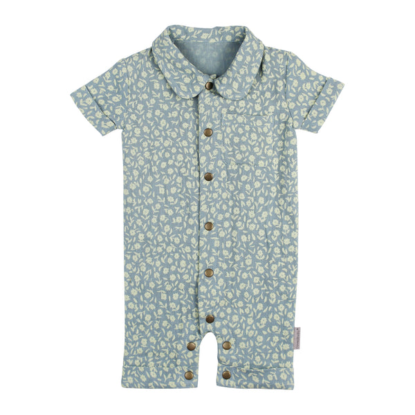 Printed Muslin S/Sleeve Coverall