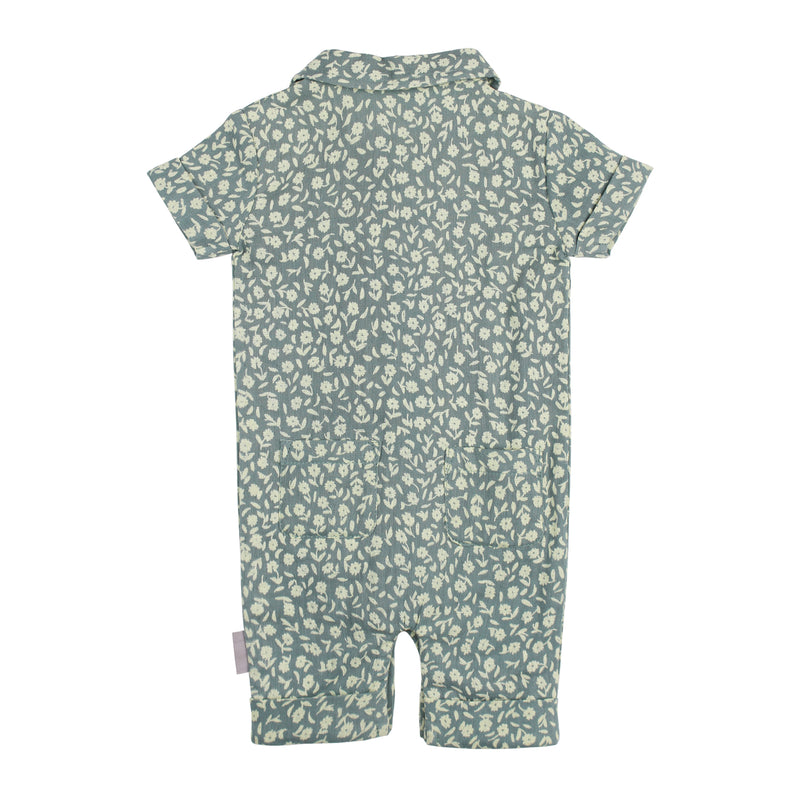 Printed Muslin S/Sleeve Coverall