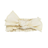 Organic Smocked Tie Headband