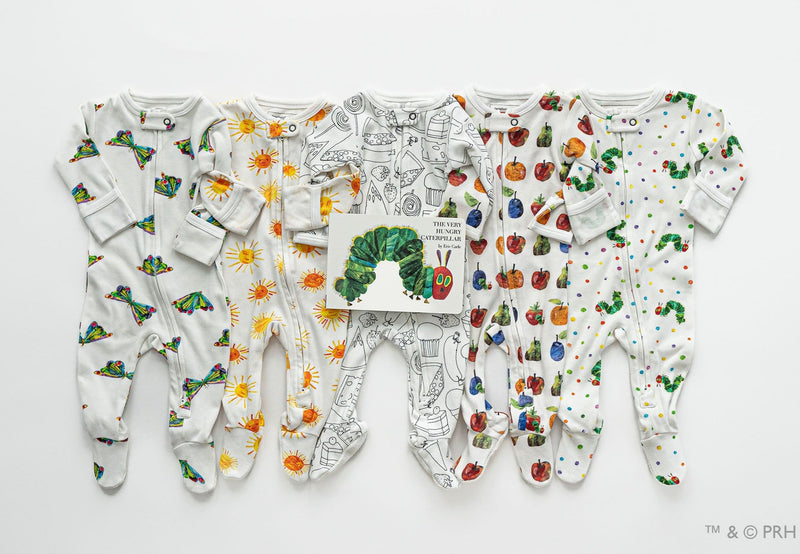 Very Hungry Hungry Caterpillar Sleepsuit Pajamas The Print Zip-Up