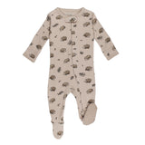 The Woodland Collection - Organic 2-Way Zipper Footie